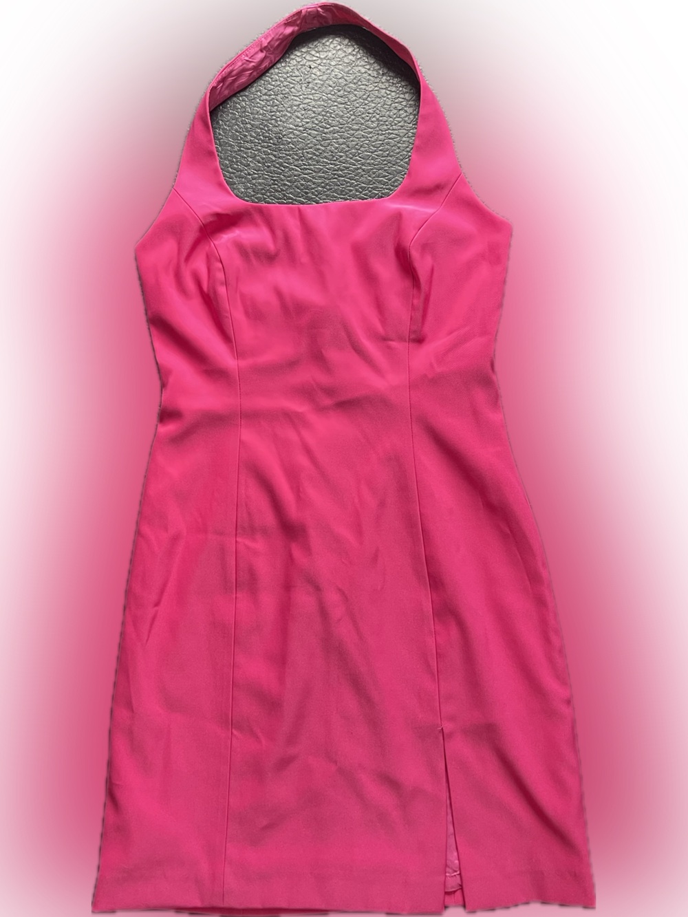 Cache Hot Pink Halter Sheath Dress